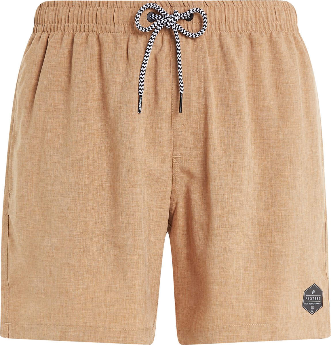 Protest Davey Zwembroek Heren Binnenbroek Achterzak Elastische tailleband Beige