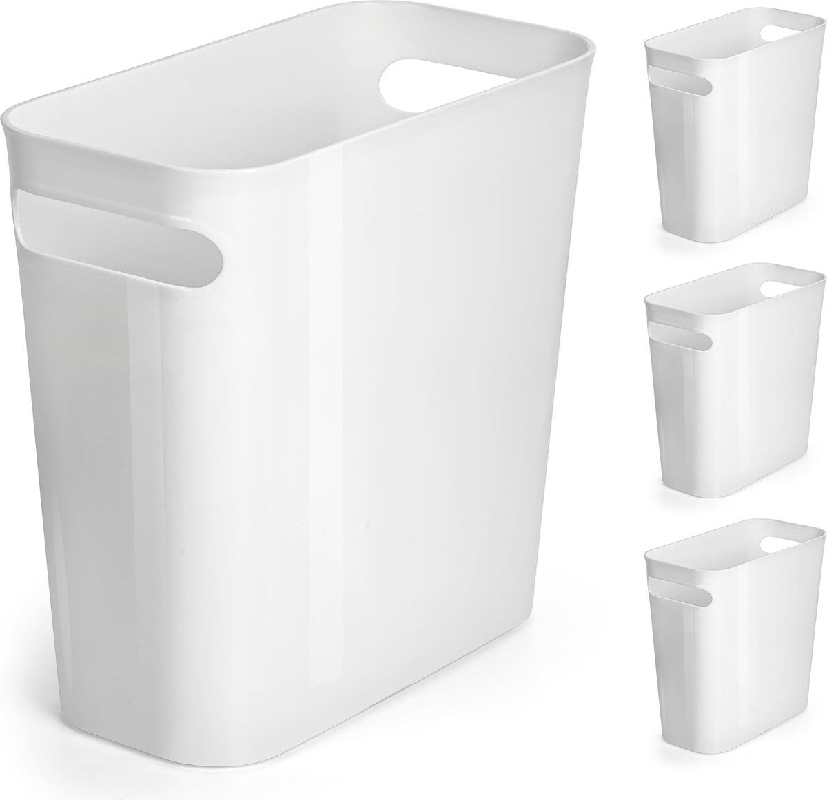 Goedkoopste JGS ® Stijlvolle Set van 4 Compacte Vuilnisemmers voor Kantoor en Huis