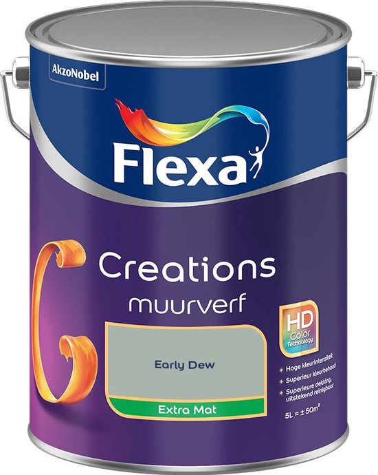 Flexa - Creations Muurverf Extra Mat - Early Dew - Creations - Mengverf - 5 L
