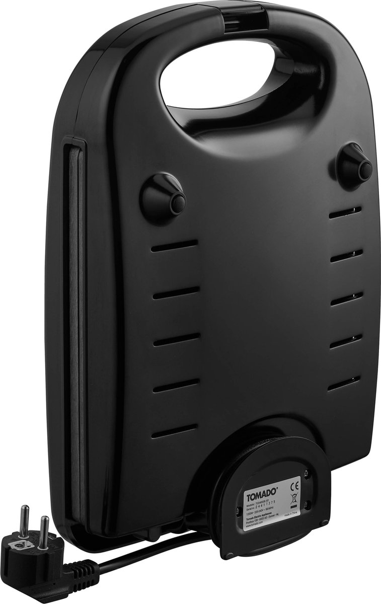 Tomado TGS4000B - XXL Tosti apparaat - 4 tosti's - Panini grill - PFAS vrij - Grill apparaat - 1200W - Tosti ijzer - Zwart thumbnail 6