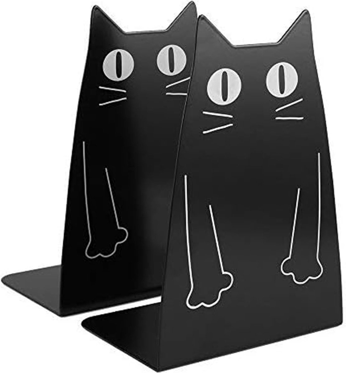 JGS ® Schattige Katten Boekensteunen voor Grote Boeken en Tijdschriften op Bureau of Plank