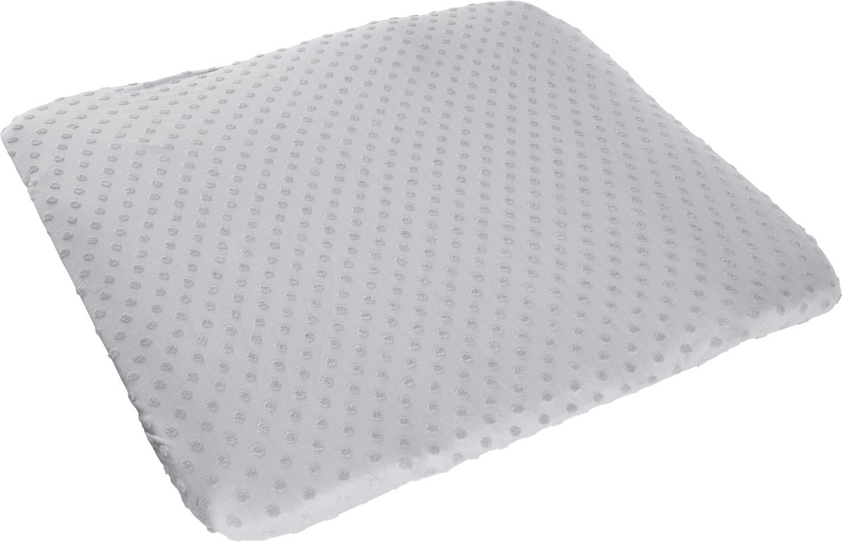 Goedkoopste JGS ® Biologisch Katoenen Hoeslaken voor Verzorgingskussen 75 x 85 cm, GOTS-gecertificeerd, Zilvergrijs