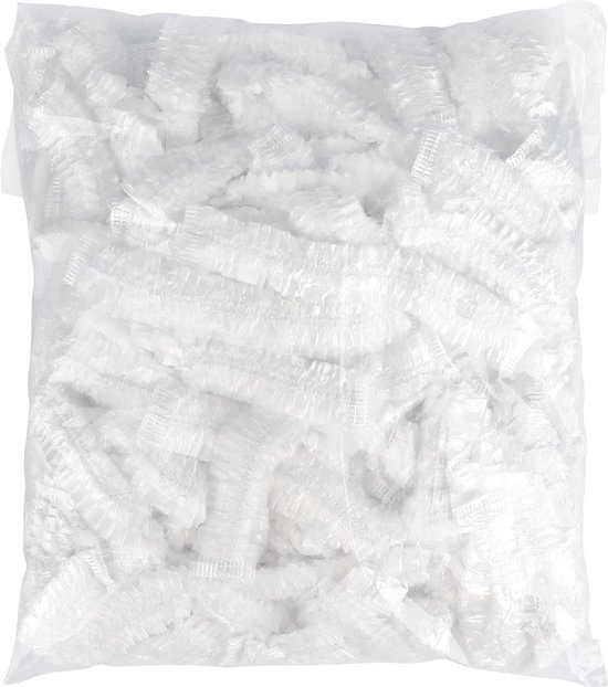 50 Stück Einweg-Duschhauben – Wasserdicht, Elastisch, 44 Cm Groß, Für Zuhause, Hotel, Spa & Friseur