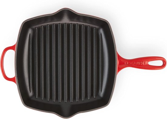 BBQ Nerd Gusseisenpfanne zum Grillen - mit Rillenboden für