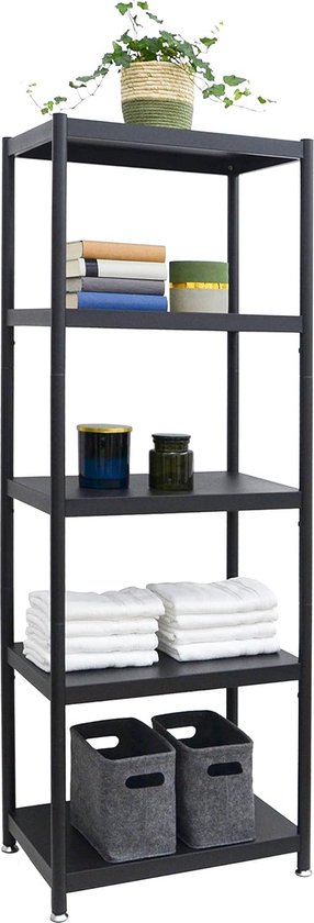 SONGMICS Metal Bathroom Shelf, Kitchen Shelf, 4 Levels