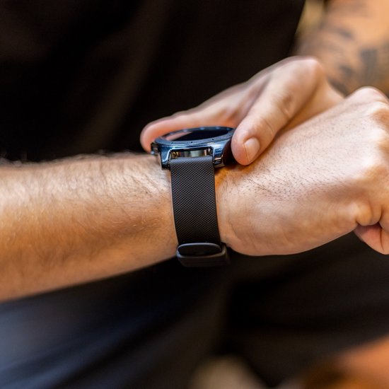 Strap-it Xiaomi Watch S1 Bracelet en silicone de luxe - Noir