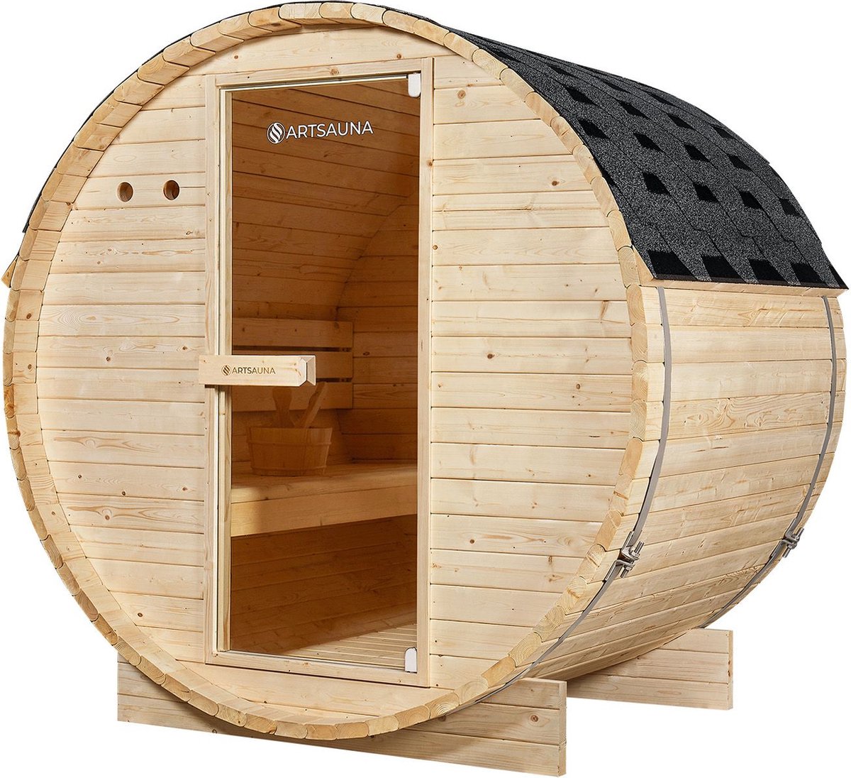 Buitenbarrelsauna Spitsbergen - 191x120x193 cm SAUNA