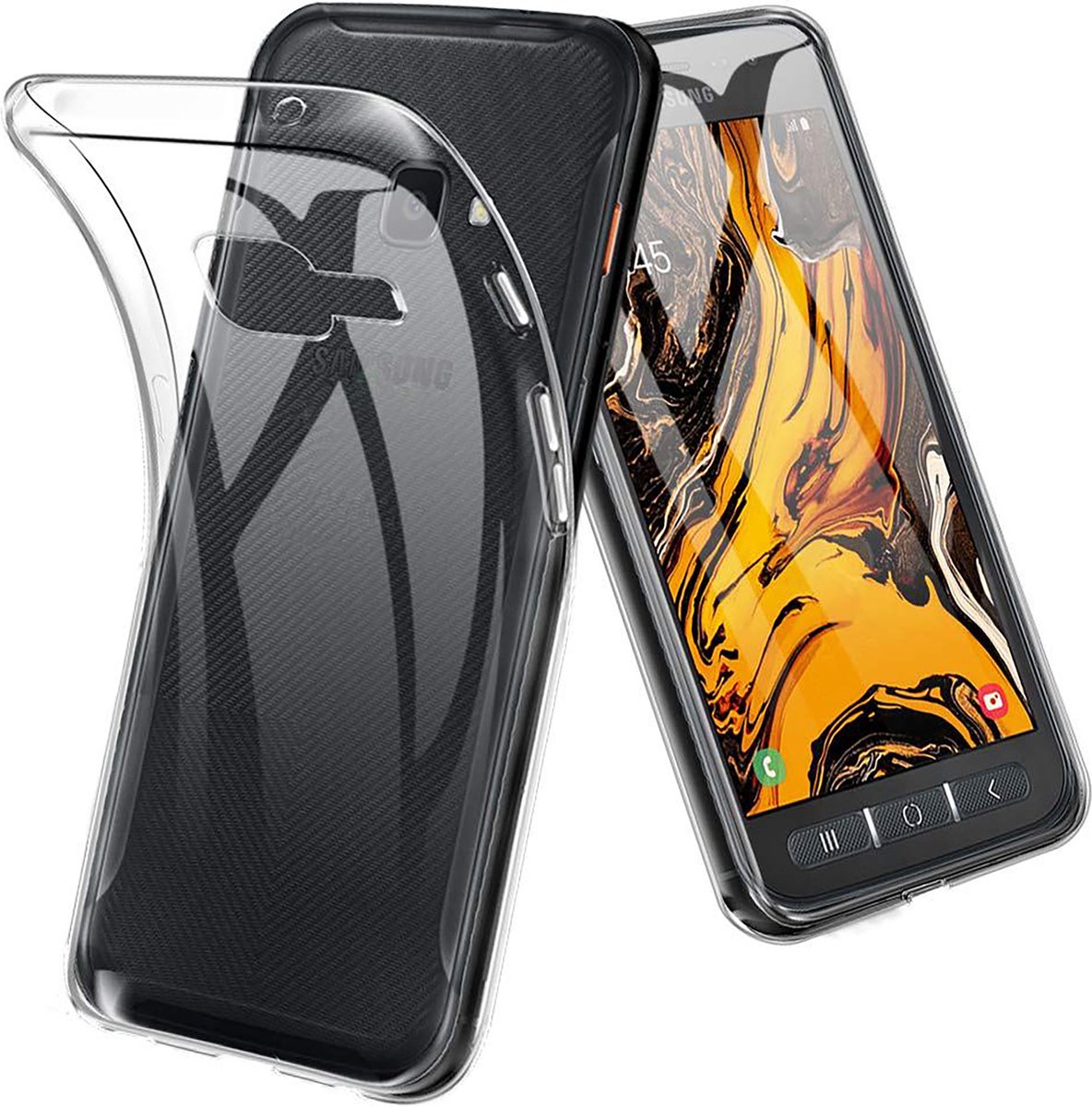 Cazy hoesje geschikt voor Samsung Galaxy Xcover 4 / 4s Hoesje Siliconen - Flexibele Case - Transparant