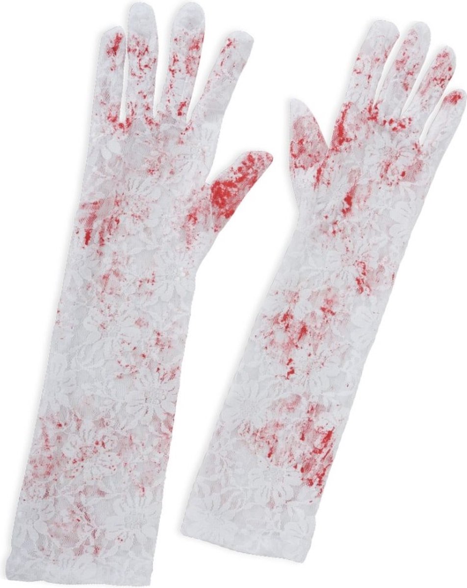 Handschoenen kant met bloed