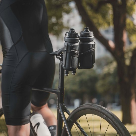 Topeak Tri-Backup Pro I – Porte-Bidon Support Triathlon Vélo, Fixation Robuste Et Flexible, Noir, Qualité Supérieure