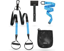 Gymtek® TRX Suspension Trainer Set - Weerstandsbandenset, Fitnessbanden, Weerstandsbanden, TRX Resistance Band - voor Fitness, Krachttraining, Fysiotherapie, Calisthenics, Crossfit