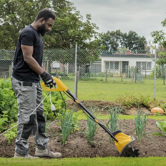 Powerplus Elektrische Grondfrees POWEG70100 - Elektrische cultivator van 1200 W, 4 # messen, werkdiepte van 220 mm en werkbreedte van 360 mm, tuingereedschap van Powerplus — afbeelding 4
