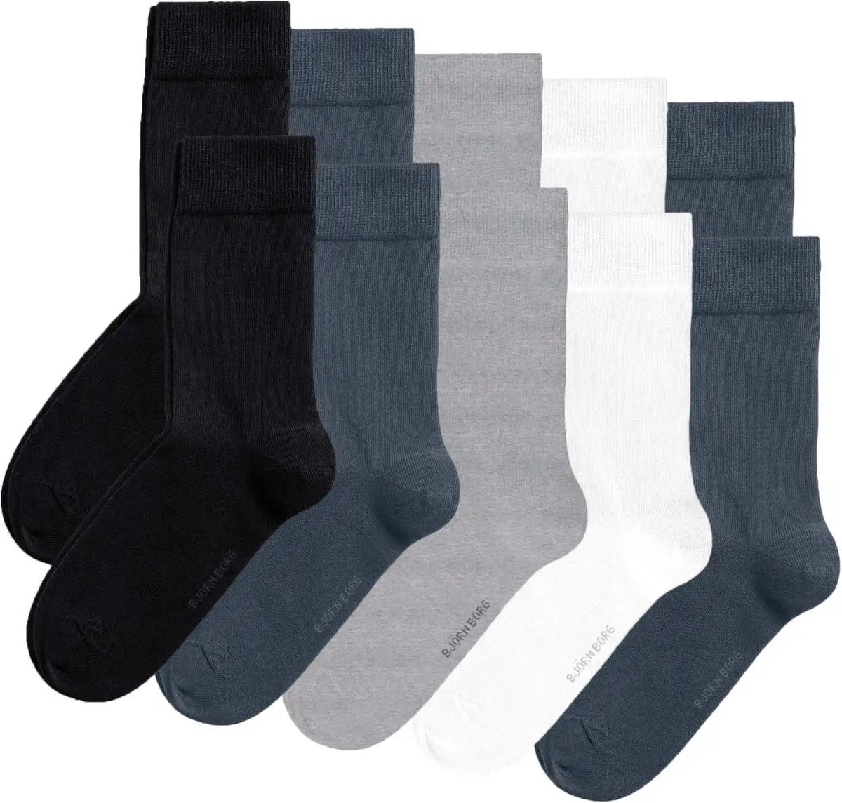 Bjorn Borg 10-Pack Sokken Multicolour - Maat 41-45 - Heren - Halfhoge sokken