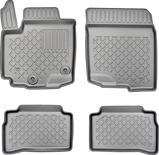OMAC Tapis De Sol Sur Mesure Compatible Suzuki Vitara 2015-2024 - Caoutchouc Noir Antidérapant