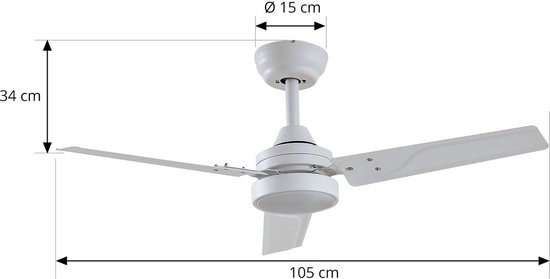 Plafondventilator Condor 137cm wit kopen? Groot assortiment