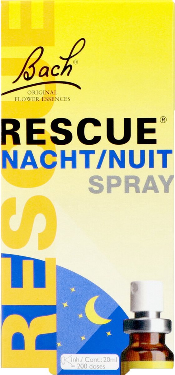 Bach Rescue Spray Nacht - 2 x 20 ml - Voordeelverpakking
