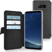 Azuri walletcase met magnetische sluiting - zwart - voor Samsung S8 Plus