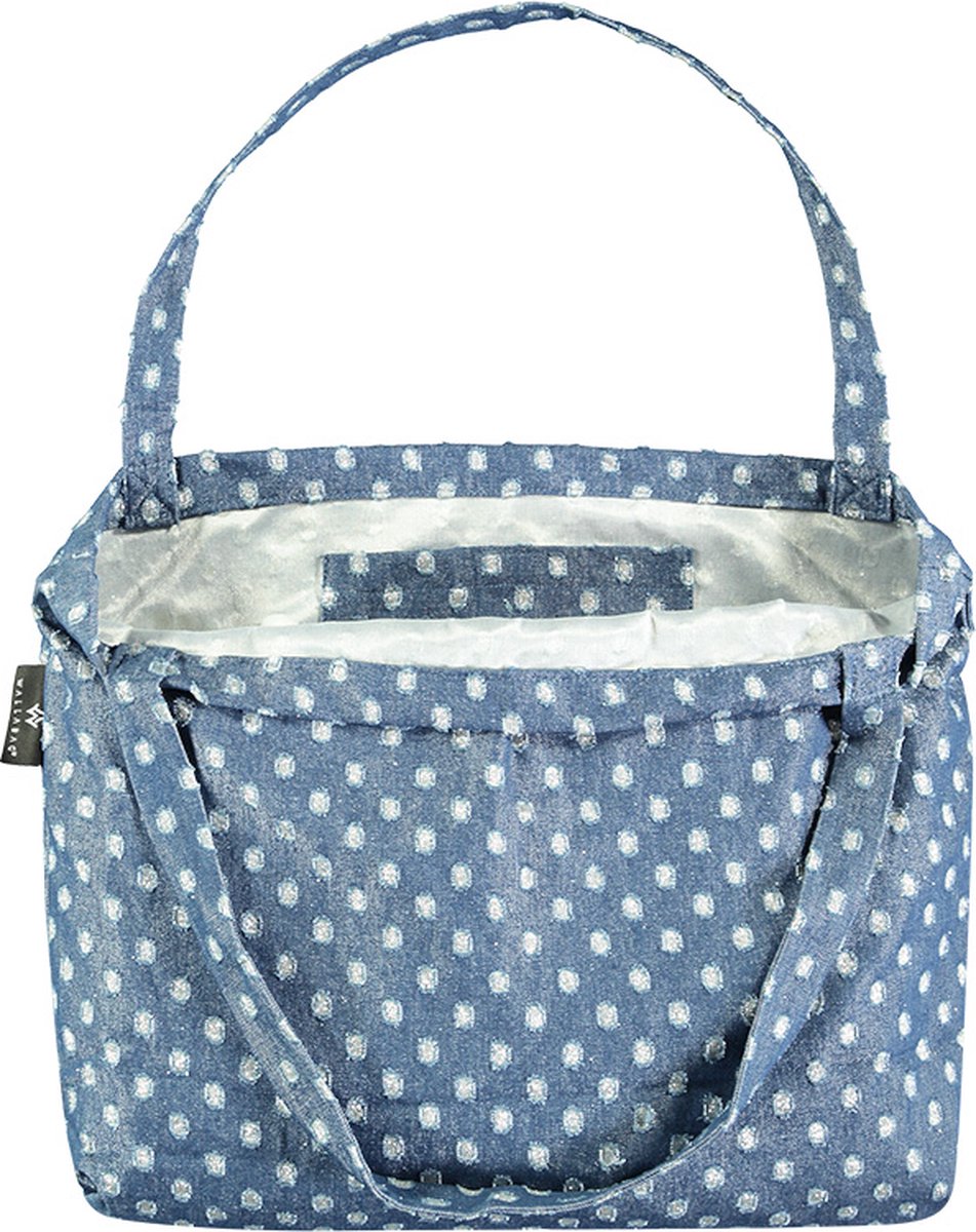 Wallabag - Tote Bag - Luiertas - Shopper - Mom Bag Fancy Denim Mix – foto 5