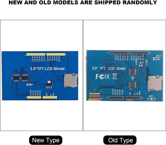 Modulo Display TFT 3,5 Pollici 480x320 Per Arduino Uno E Mega 2560 – Senza Touch