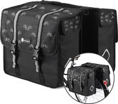 Sacoche de vélo Packaway - Sacoches de vélo étanches Vélo électrique - Réflexion - Motif vélo Zwart 36 litres