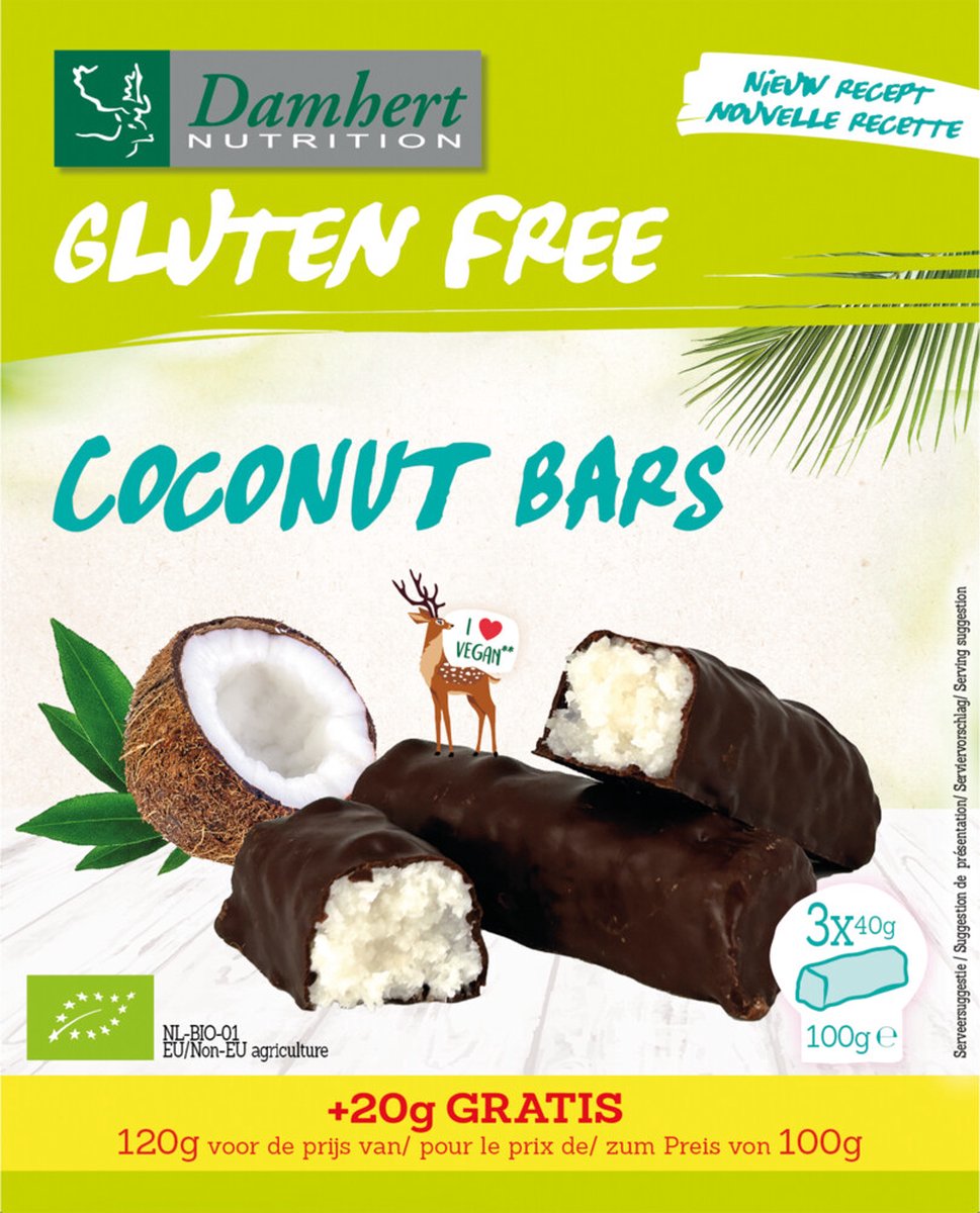 Goedkoopste Damhert Kokosrepen Glutenvrij 100GR