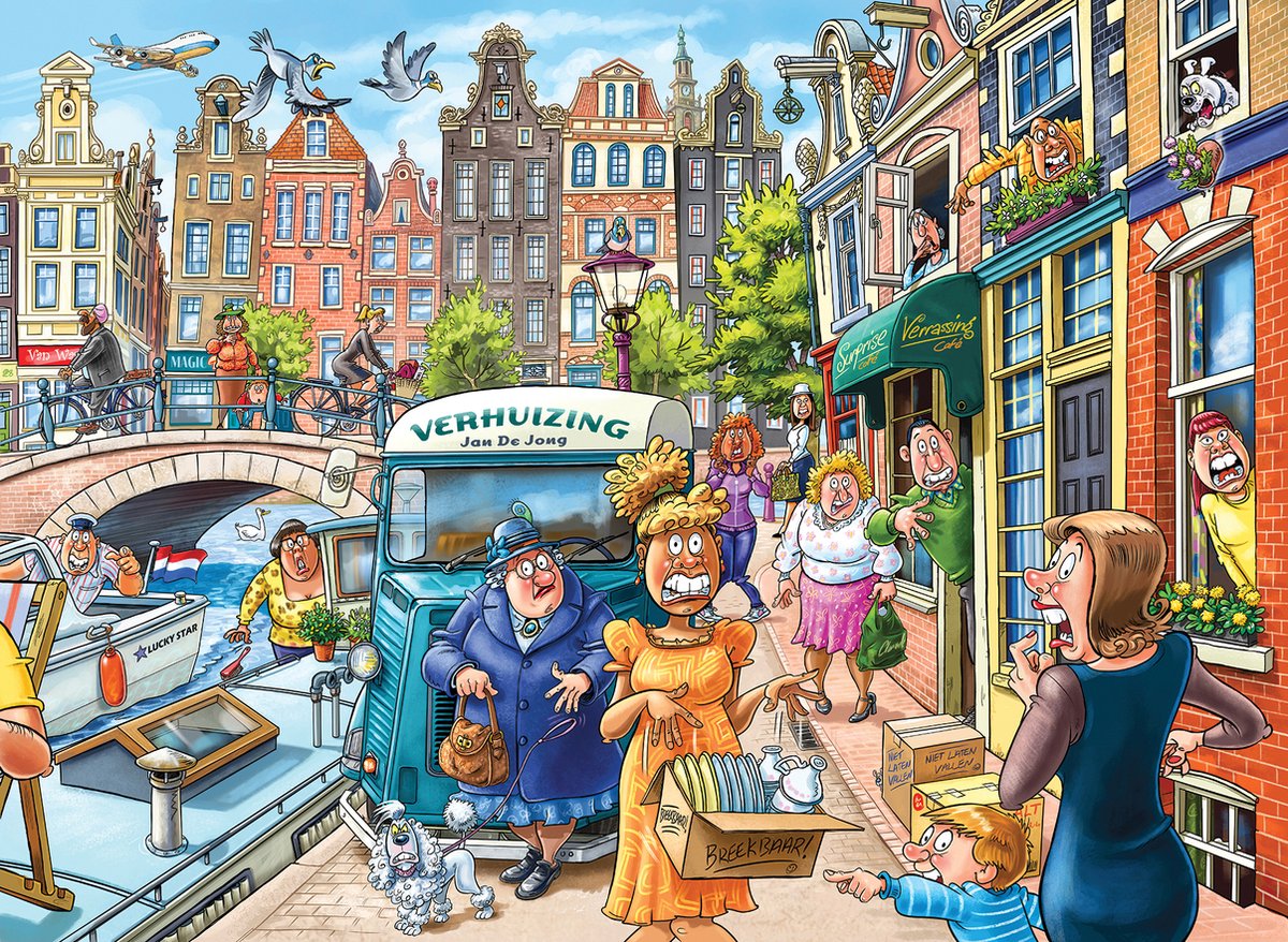 Wasgij Original 45 - Verhuisdag! - 1000 stukjes puzzel - Legpuzzel — afbeelding 10