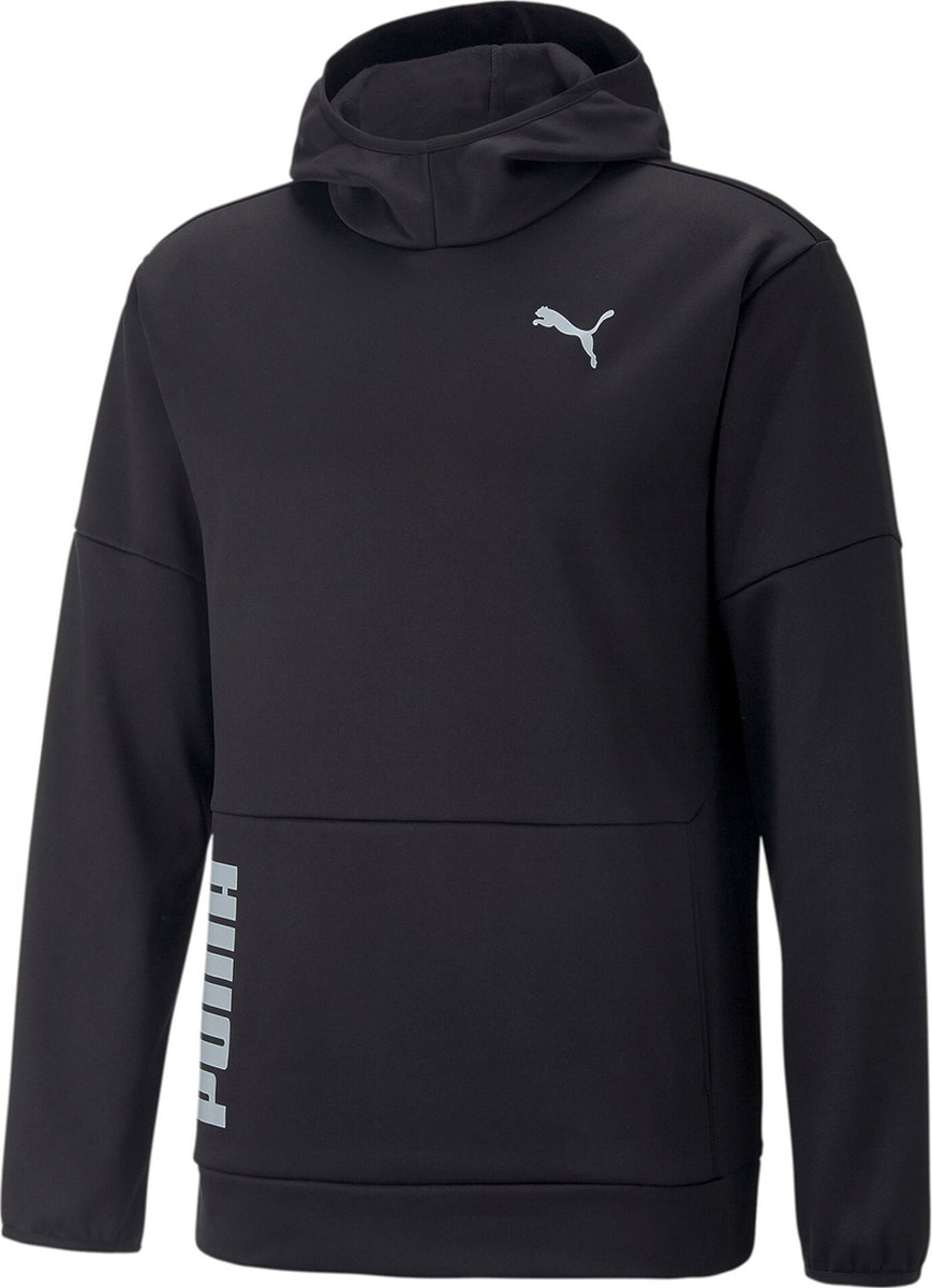 PUMA Train all Day PwrFleece Hoody heren sweatshirt met capuchon 522340 01 Zwart