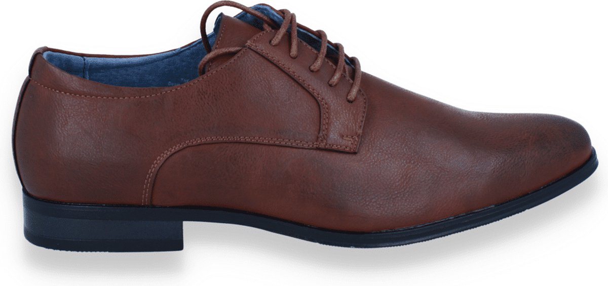 Bottesini Heren Veterschoen Bruin | Cognac | Maat: 41