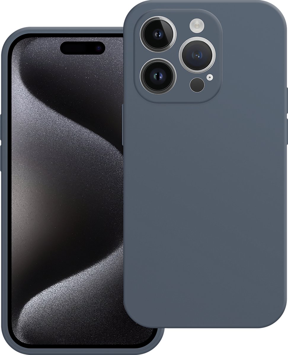 Cazy hoesje geschikt voor iPhone 15 Pro Hoesje - Color Backcover - Blauw