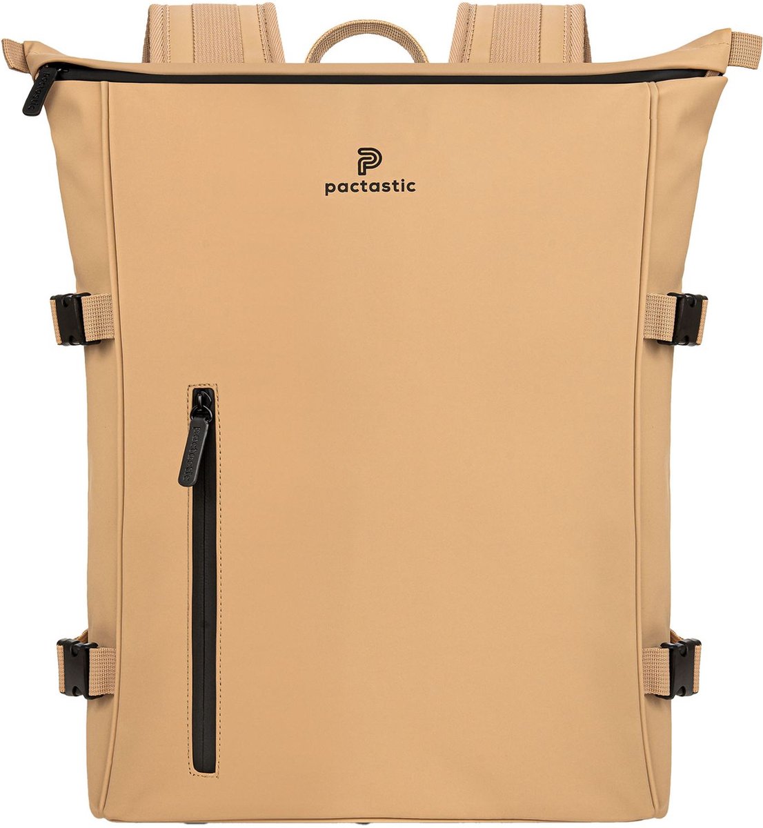 Pactastic Daypack Rugzak met laptopvak Urban Collection Top Zipper Backpack 45 cm 19L Beige