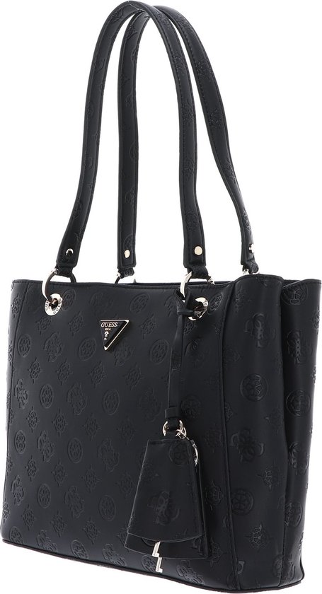 GUESS Sac à épaule Sac shopper Jena Noel Tote Black Logo Noir