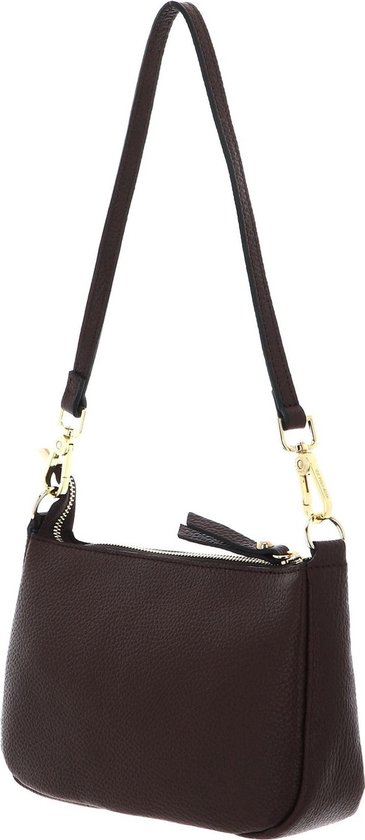 U.S. POLO ASSN. Cuir Sac à épaule Sac à épaule bandoulière Arlington Small Hobo Leather Bag Brown Brun