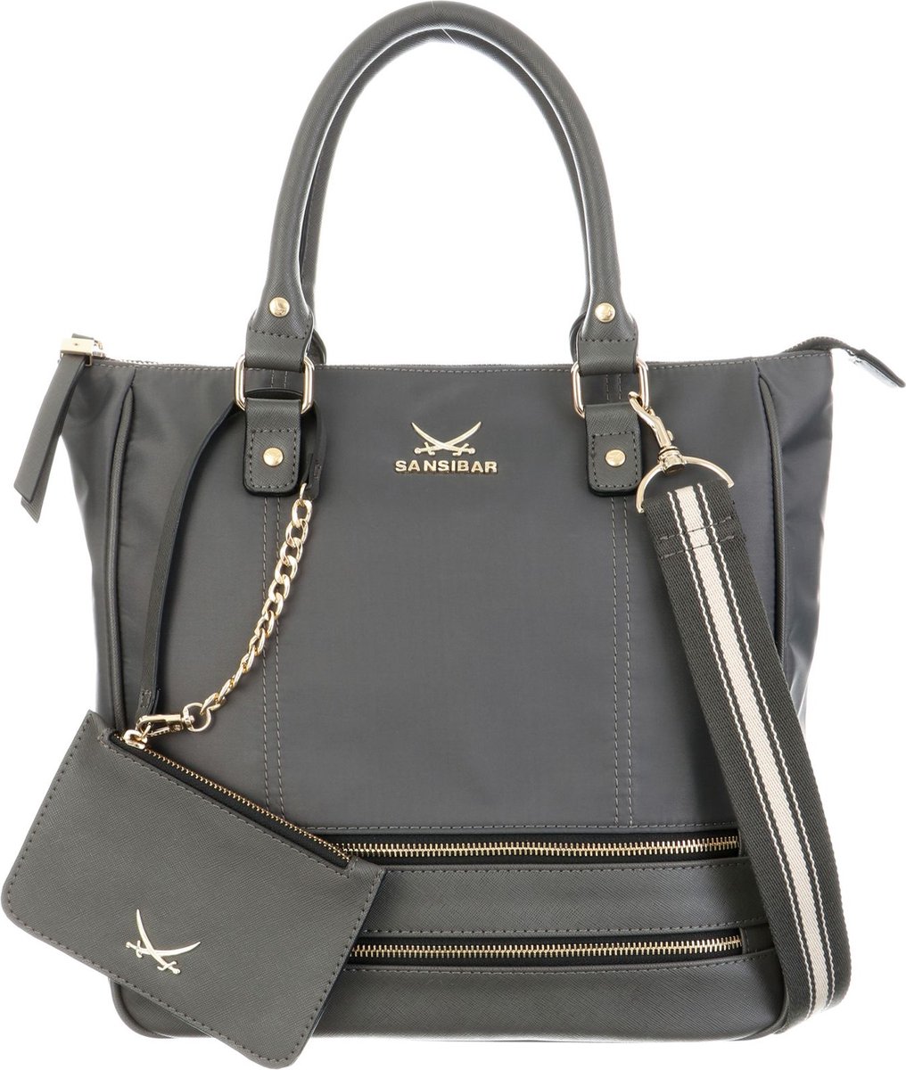 Sansibar Handtas Schoudertas Shopper Bag Antracite Grijs