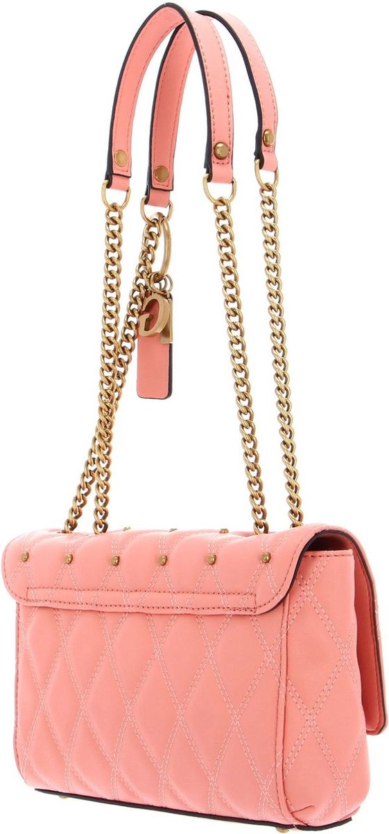 GUESS Sac à épaule bandoulière Triana Convertible Xbody Flap Coral