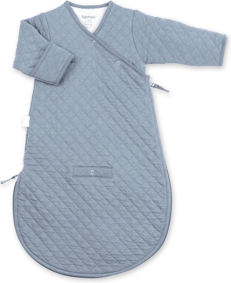 BEMINI Babyslaapzak - MAGIC BAG 1-4m - TOG 1.5 - Gewatteerd comfort - Stone