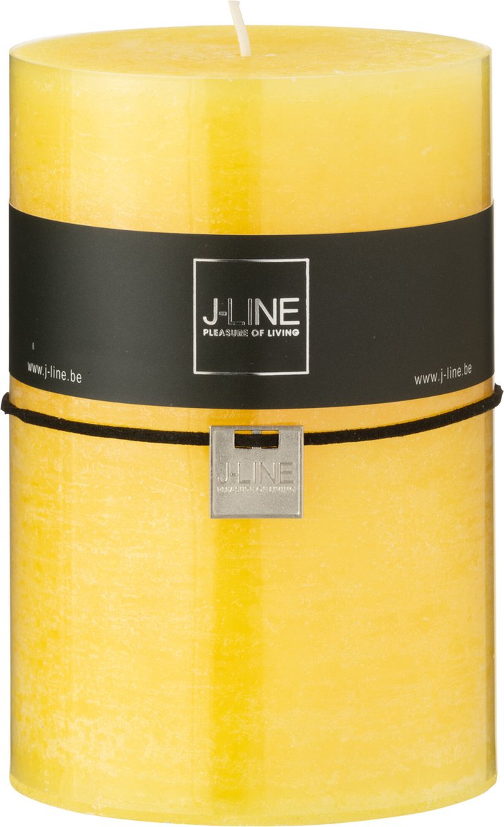 J-Line cilinderkaars - geel - extra large - 95U