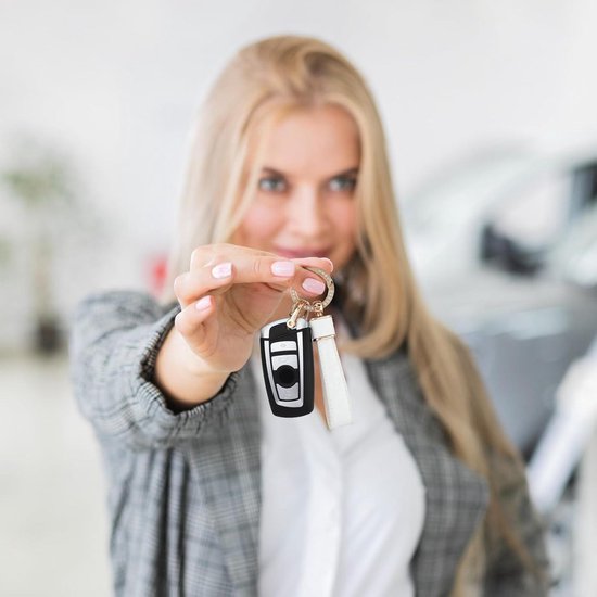 Auto Sleutelhangers,voor Megane Autocadeaus Suède Houder 360° Draaibaar