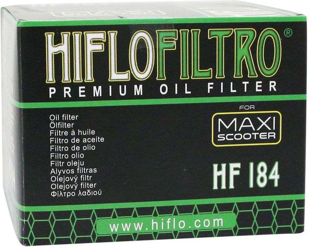 Hiflofiltro-oliefilter voor Piaggio 400 MP3-scooter, bouwjaar 2007 t/m 2013, HF184 / 759749/830239/82658R, nieuw – foto 4