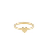 May Sparkle Happiness Dames Ring Staal - Goudkleurig - 17.75 mm / maat 56