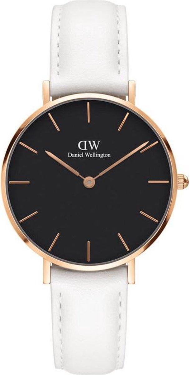 Daniel Wellington Petite Bondi Black DW00100283 - Horloge - Wit - 32 mm