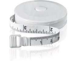 Scoby - Rolmaat - Meetlint voor Lichaam - Omtrekmeter - Kleding Meetband - Uitrolbaar 1.5 Meter - Wit