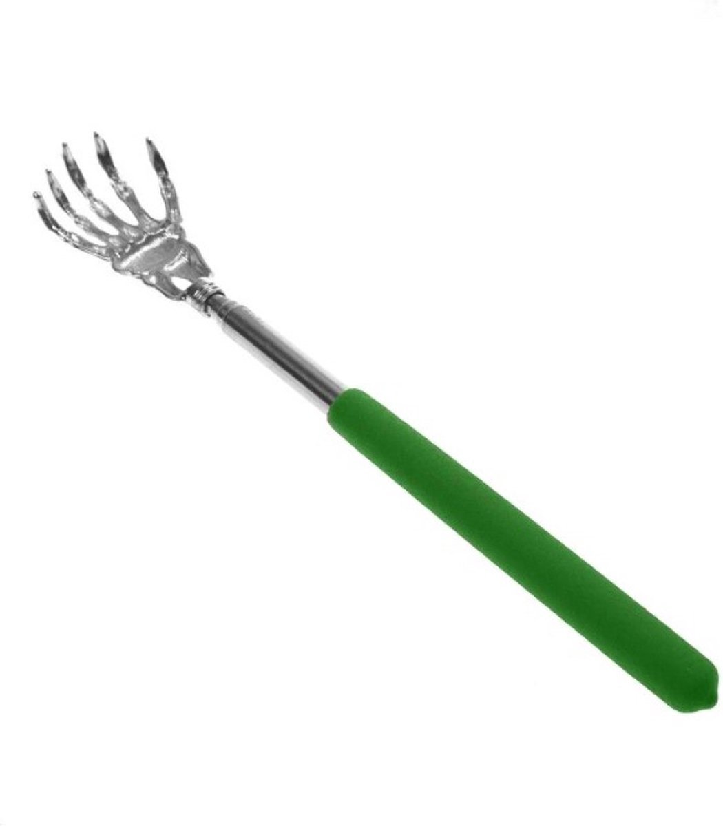 Goedkoopste Scoby - Ruggenkrabber - Uitschuifbare Massagekrabber - Kraaienpoot - Telescopische Krabber - Verstelbaar voor Jeuk - Back Scratcher - Groen