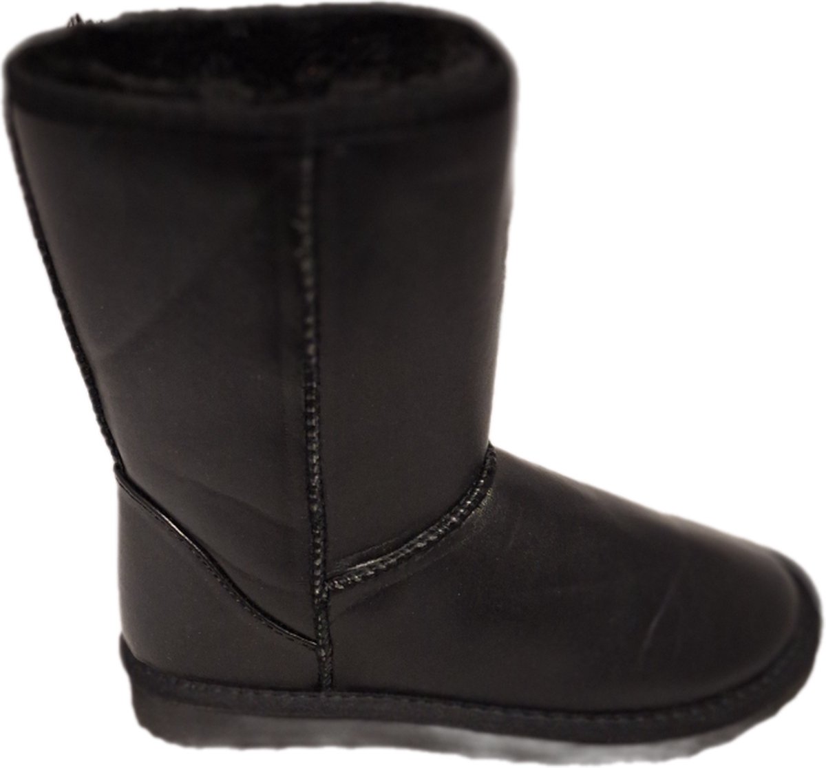 PRETTY- WINTERBOOTS-GEVOERD-LEDERLOOK-PROFIELZOOL-36