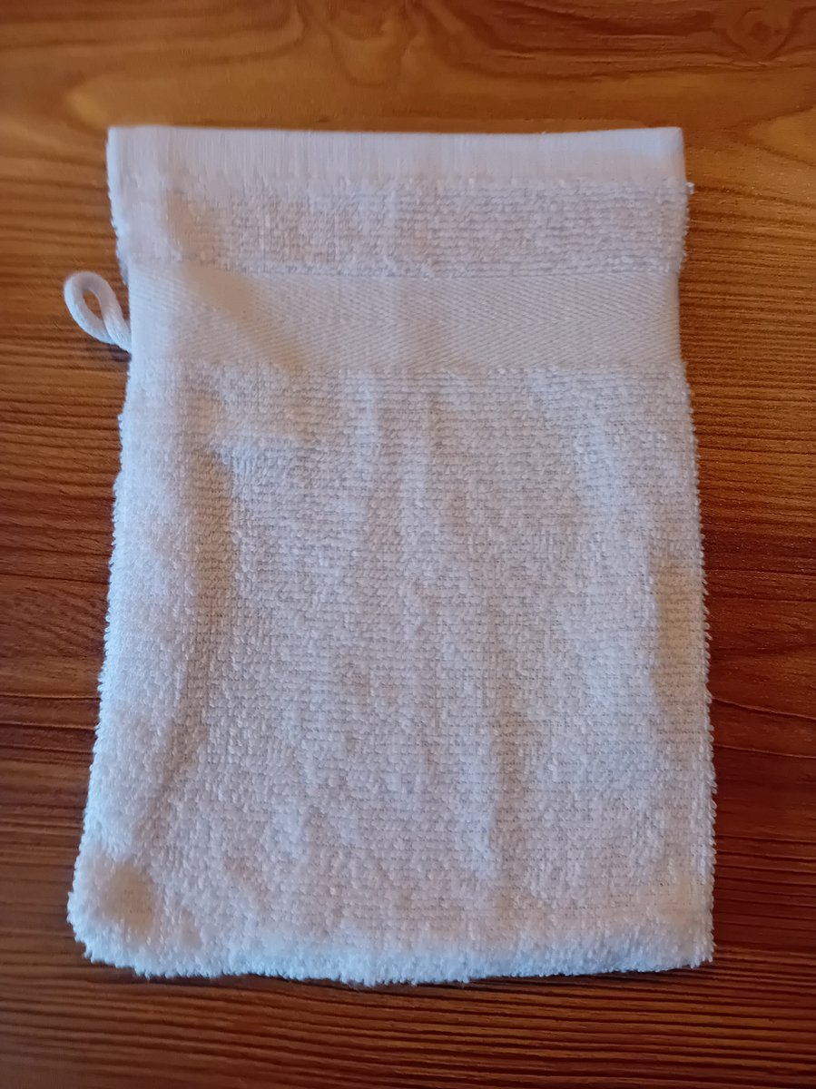 Washandjes - Set van 8 stuks - Wit - 15 x 21 cm