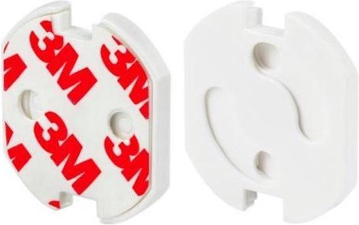 4 stuks zelfklevende stopcontact beveiliging | Stopcontactbeveiliging | Stopcontactbeschermer | Stopcontactbeveiliger | Stopcontactbescherming | Kinderbeveiliging | Kind | Baby | Zelfklevend | 3M