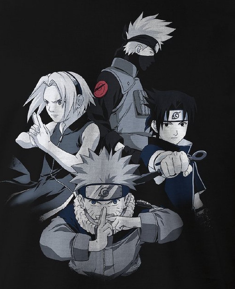 Naruto - Team Black T-Shirt - M
