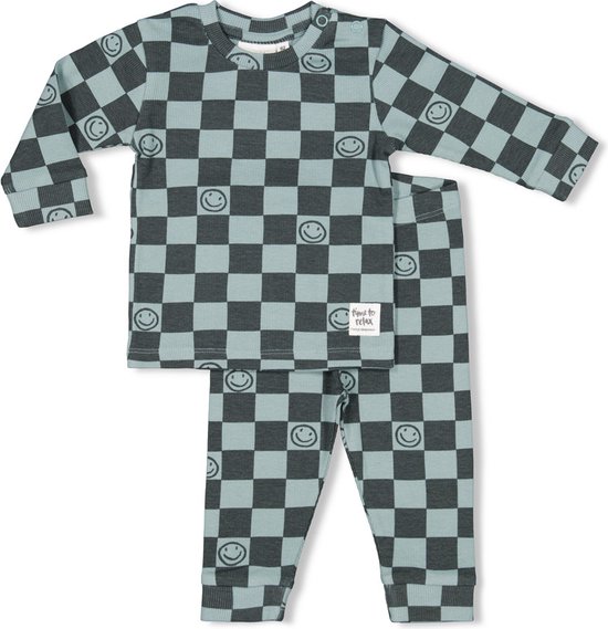 LOREZA ® Jongens pyjama katoen tweedelige pyjama set (140-146 (10-11 jaar), Grijs