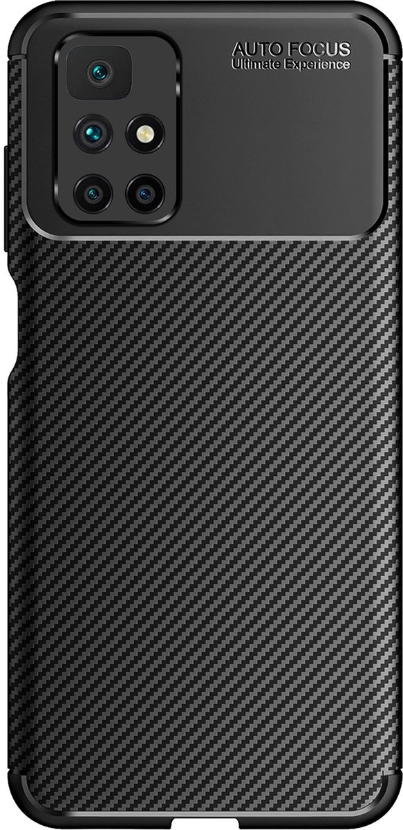 Cazy hoesje geschikt voor Xiaomi Redmi 10 2022 - Rugged TPU - Zwart