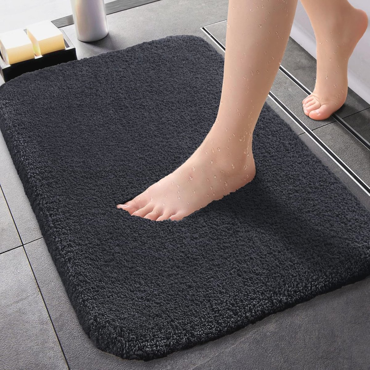 Antislip Zachte Badmat 40 x 60 cm - Zeer Absorberend en Machinewasbaar - Perfect voor Badkamer, Douche en Vloerdecoratie