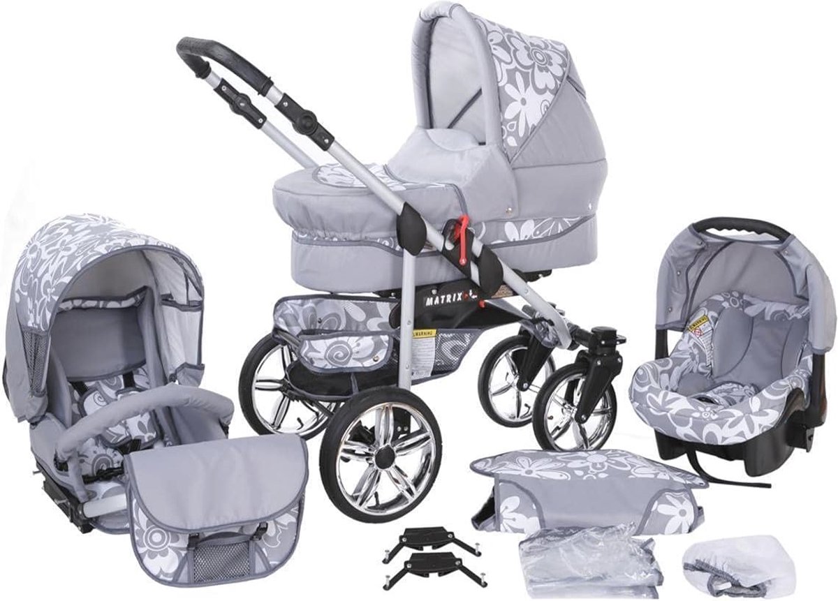 Image of 3-in-1 Kinderwagen met Autostoel - Lichtgewicht en Inklapbaar
